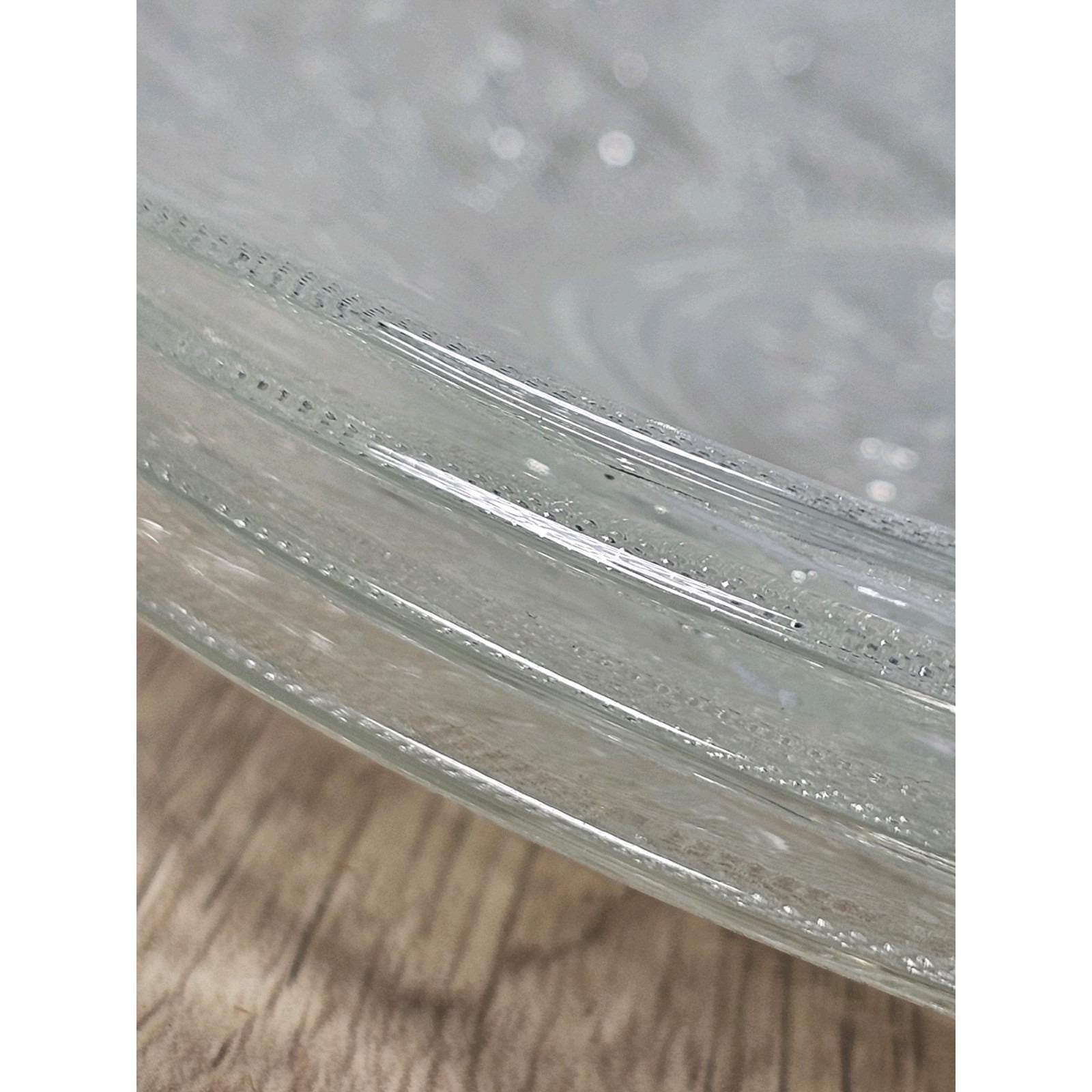 Anchor Hocking Sandwich Glass Salad Plates Set of 4 7.25" Floral