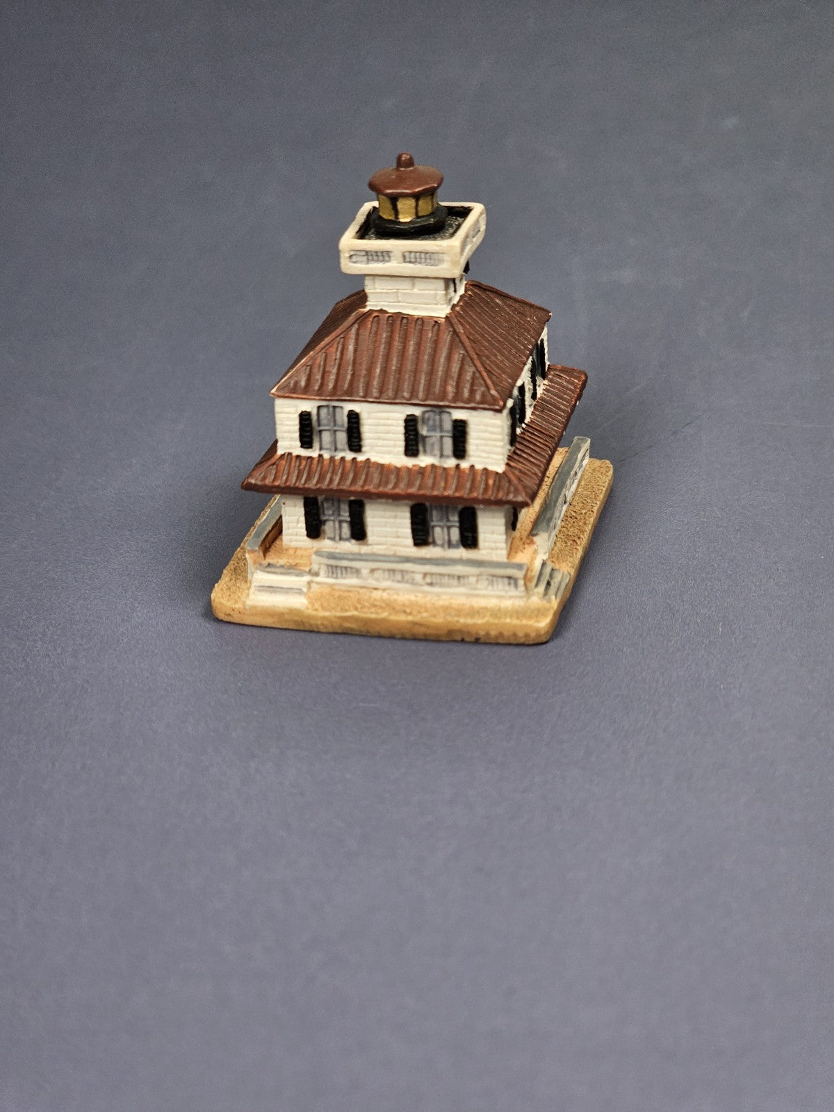 Lenox Miniature Lighthouse Thimble Figurine New Canal Lighthouse Louisiana