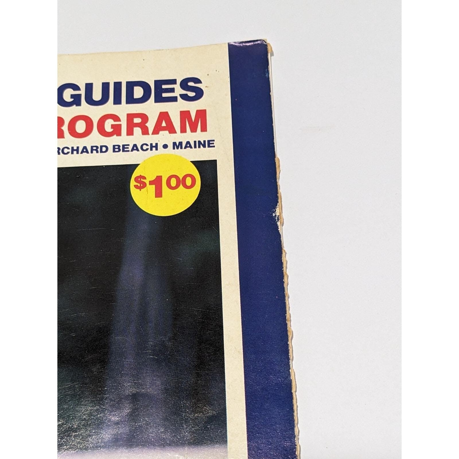 Maine 1986  Guides Baseball Program July 4 Pawtucket Red Sox Insert