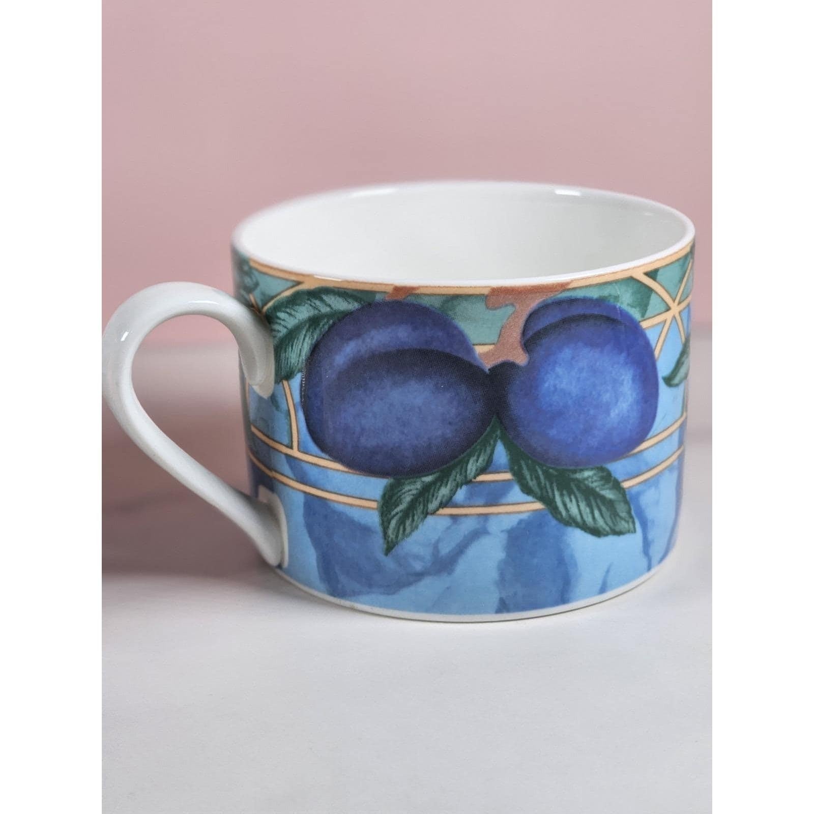 Victoria Beale Forbidden Fruit Mugs Set of 2 Vintage 1990s
