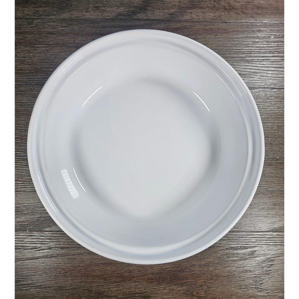 Vintage Chantal White Ceramic Pie Plate 11 Inch Fluted Rim Oven Safe