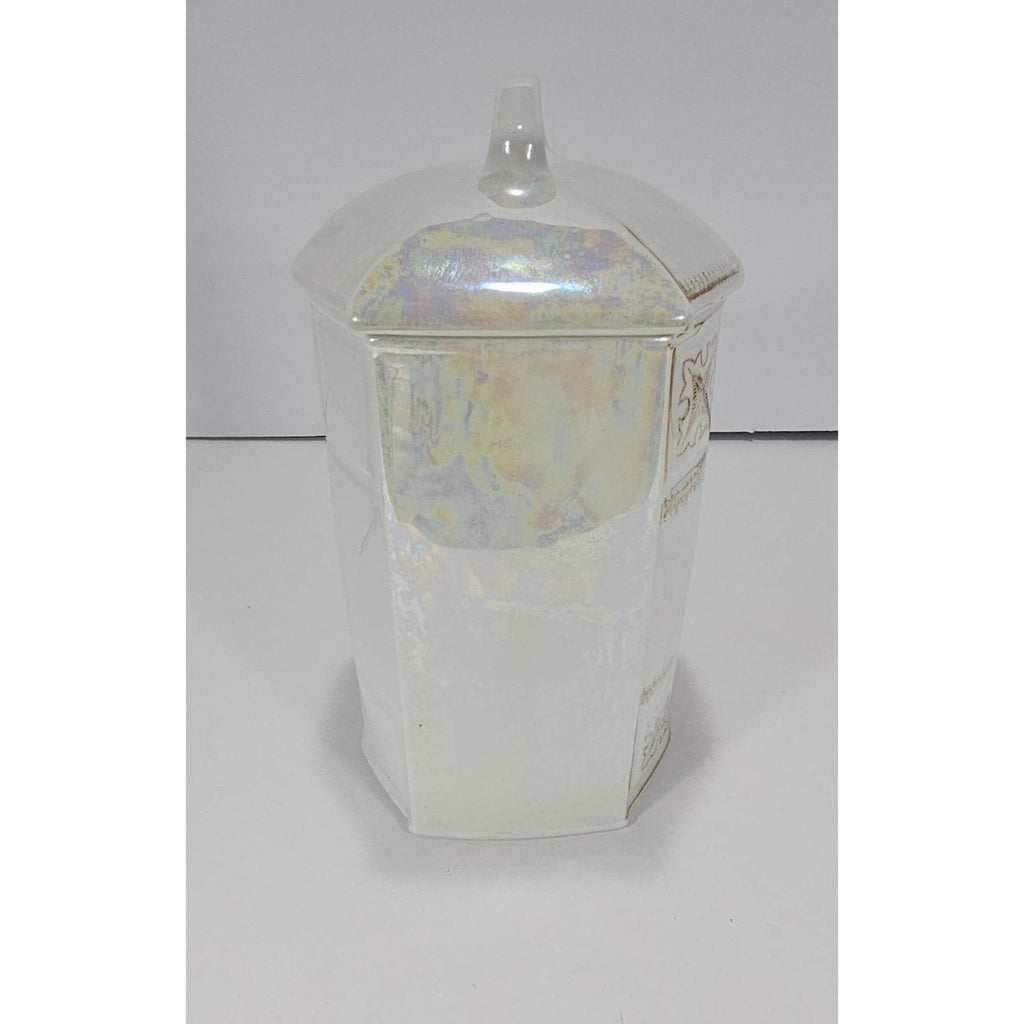 Vintage Czech Porcelain Sugar Jar Lid Victoria Czecho Slovakia 3104