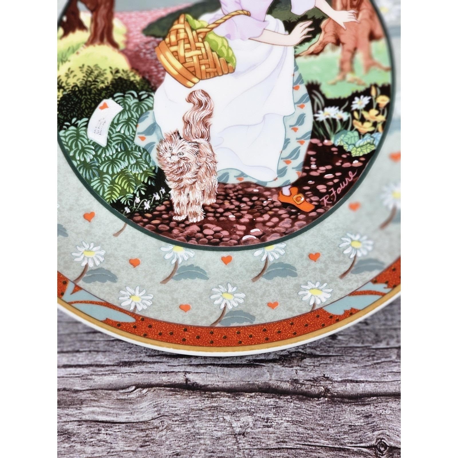 Vintage Heinrich Germany A Tisket A Tasket Plate Once Upon A Rhyme