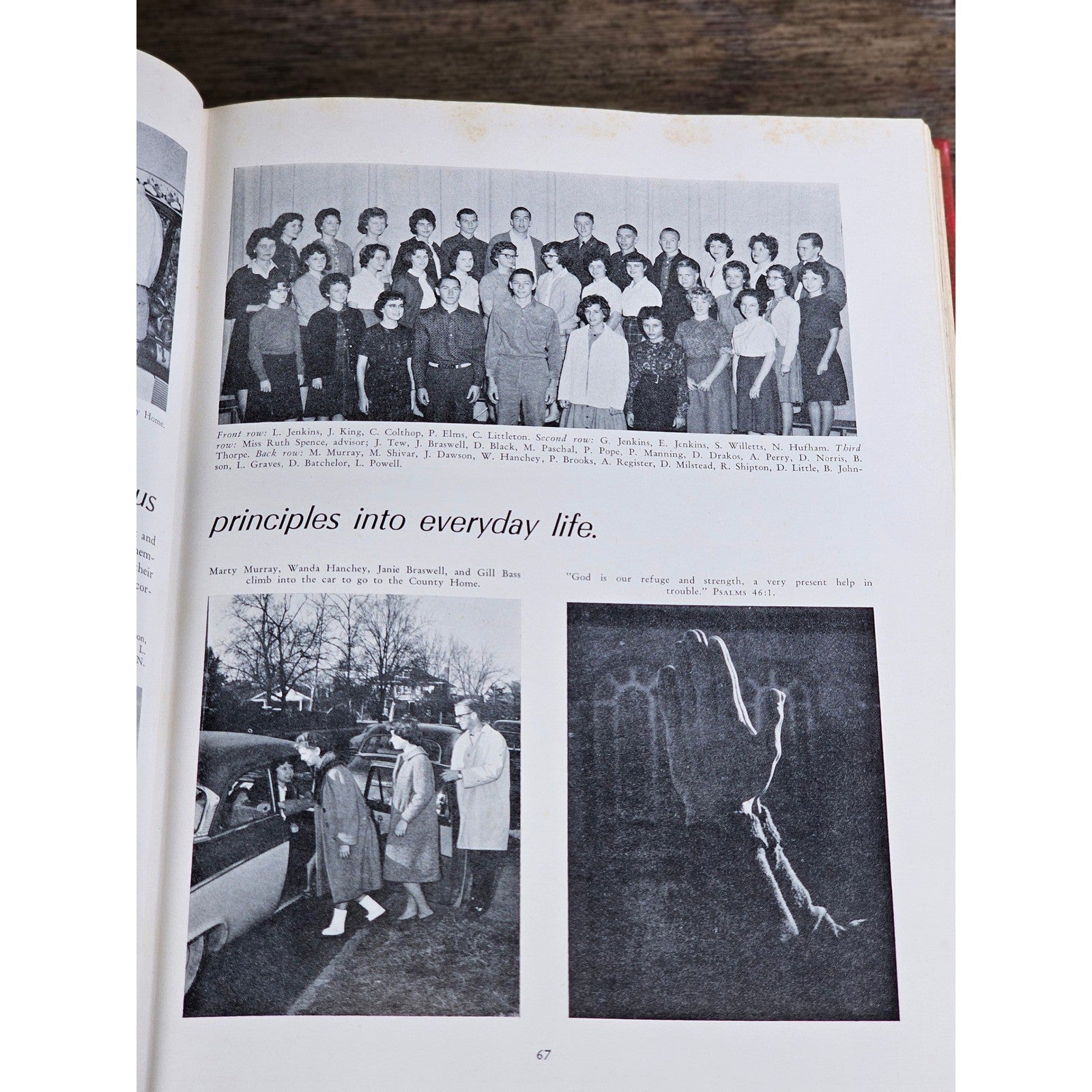 1963 Hanoverian Yearbook Wilmington NC Senior Class Red Hardcover