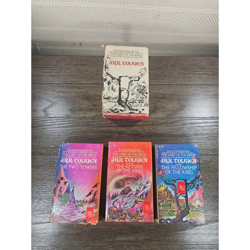 1965 Lord of the Rings Boxed Set Ballantine Paperback Trilogy