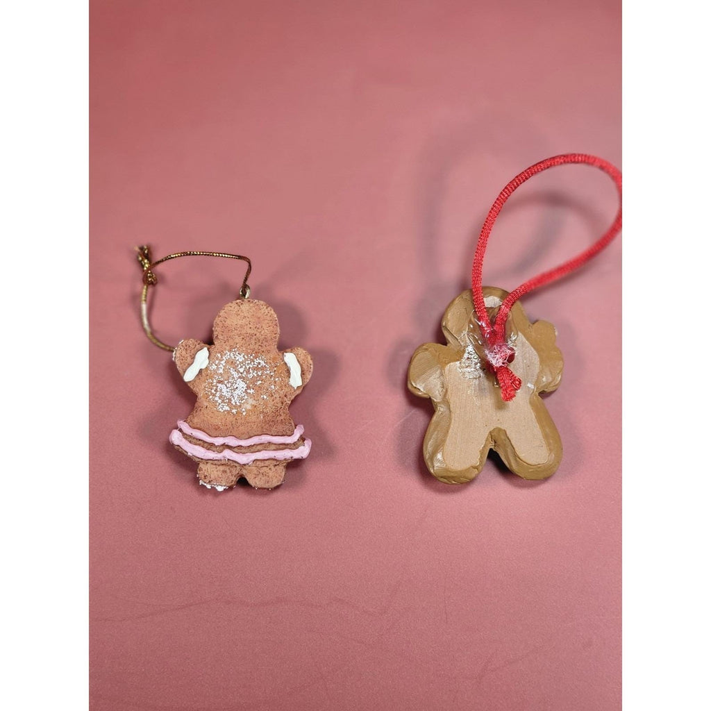 Vintage Gingerbread Christmas Tree Ornaments Holiday Decor 2"