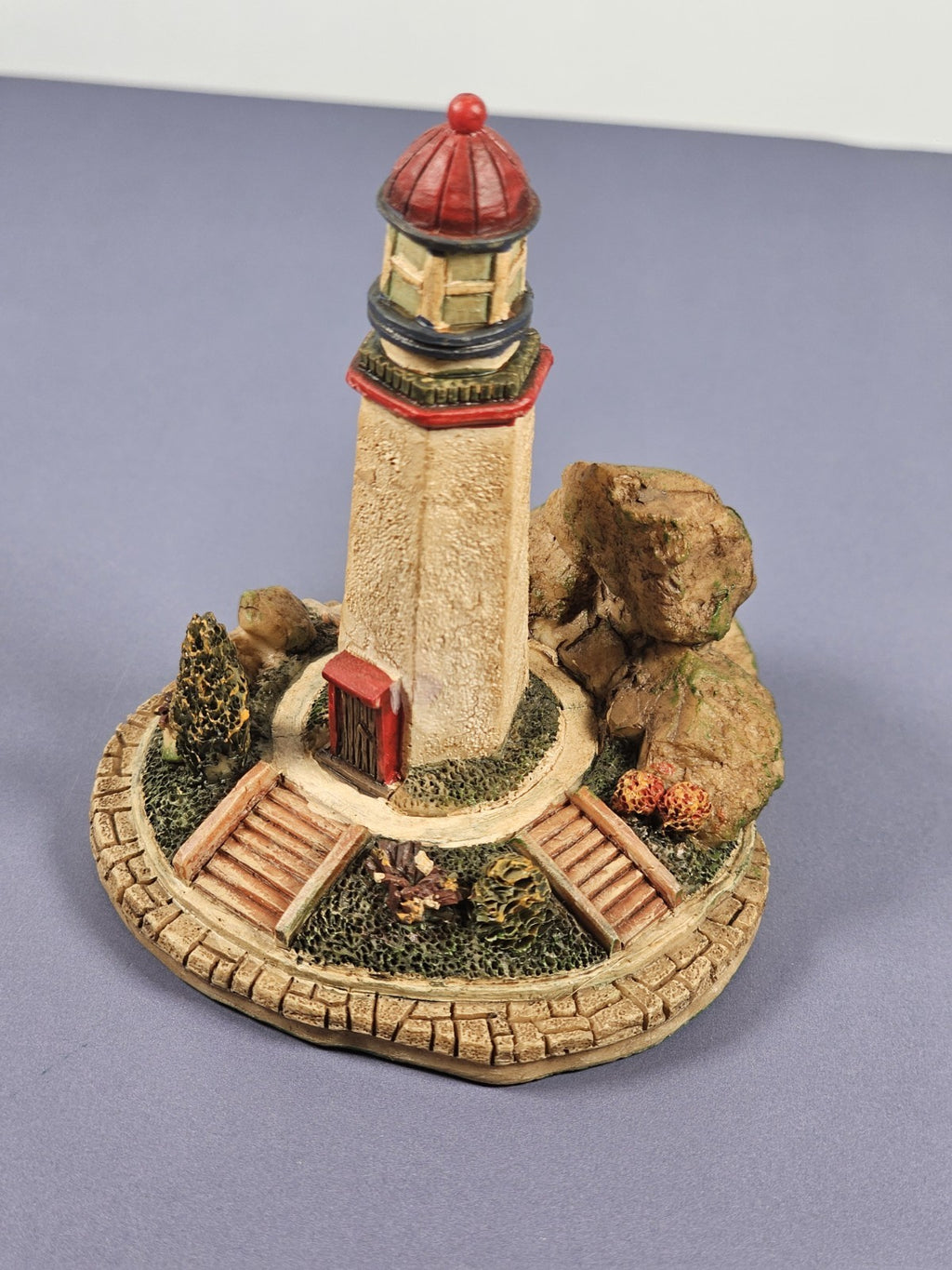 Vintage Ks Collection Lighthouse Figurine 1990s Hand-Painted Keepsake