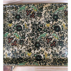 Japanese Trays Set of 2 Parrot Floral Mid Century Decorative Serving Trays