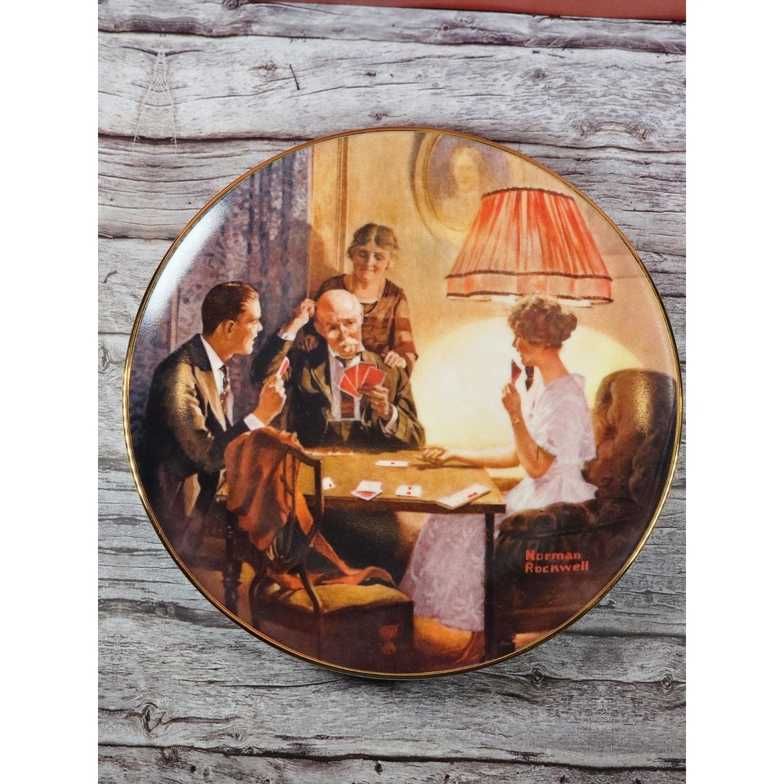 Norman Rockwell Collector Plate This Is The Room That Light Made 8.5"