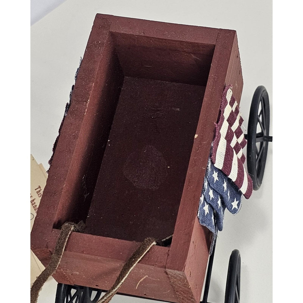 Lizzie High The Little Ones Wagon Dog Set Fourth of July Vintage