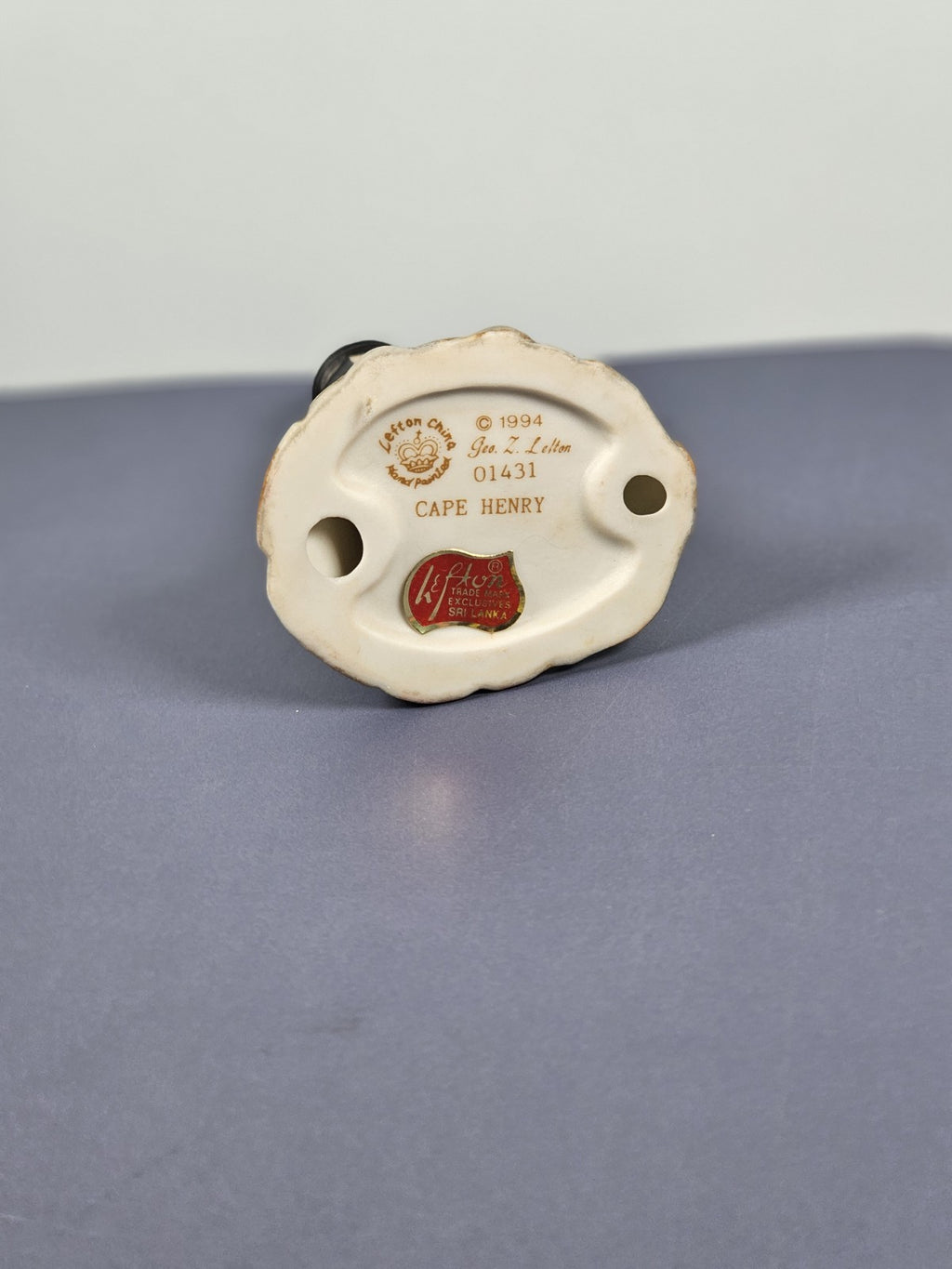 Lefton Cape Henry Lighthouse Ornament #01431 Hand Painted China 1994