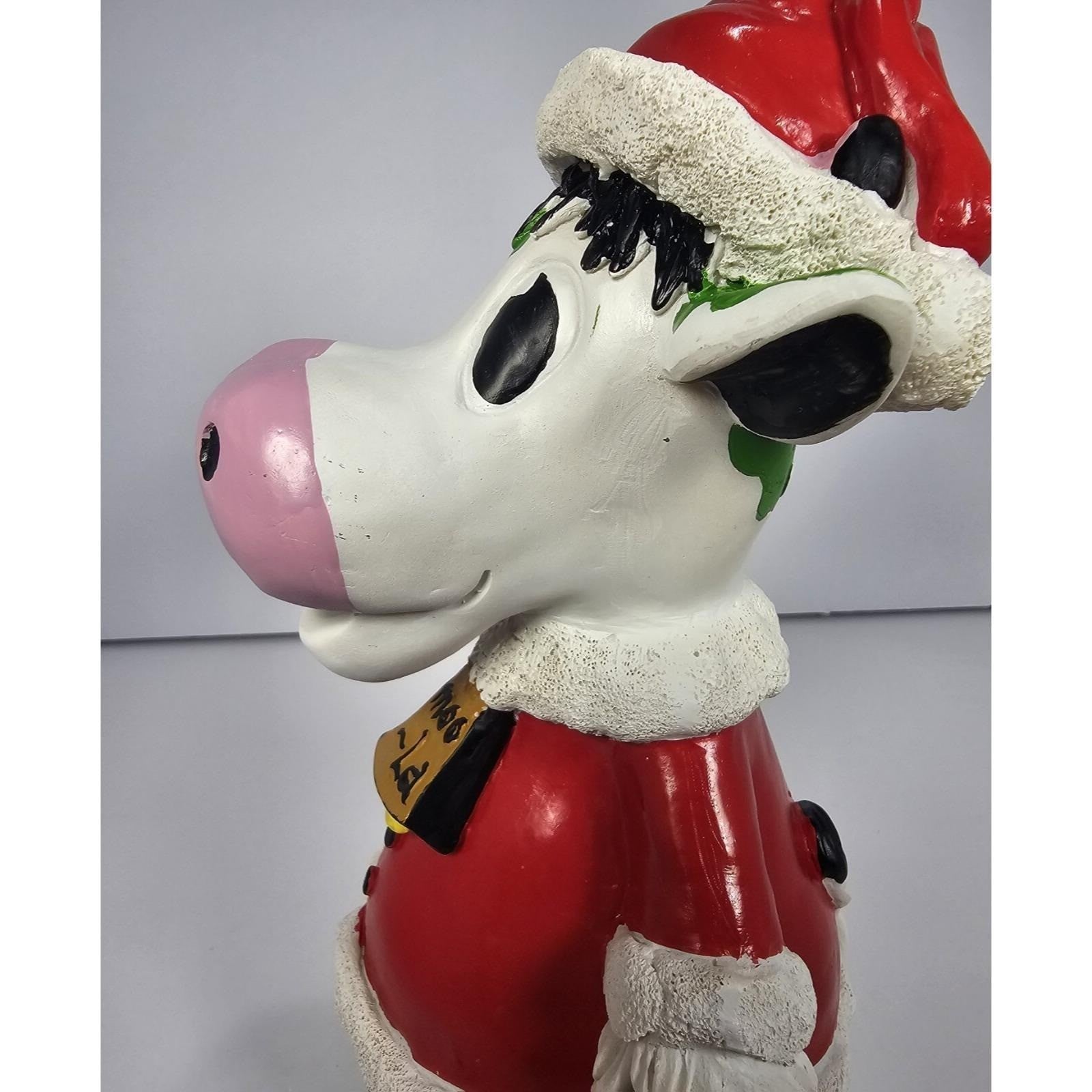 Moola the Cash Cow Christmas Piggy Bank Vintage Cow Bank