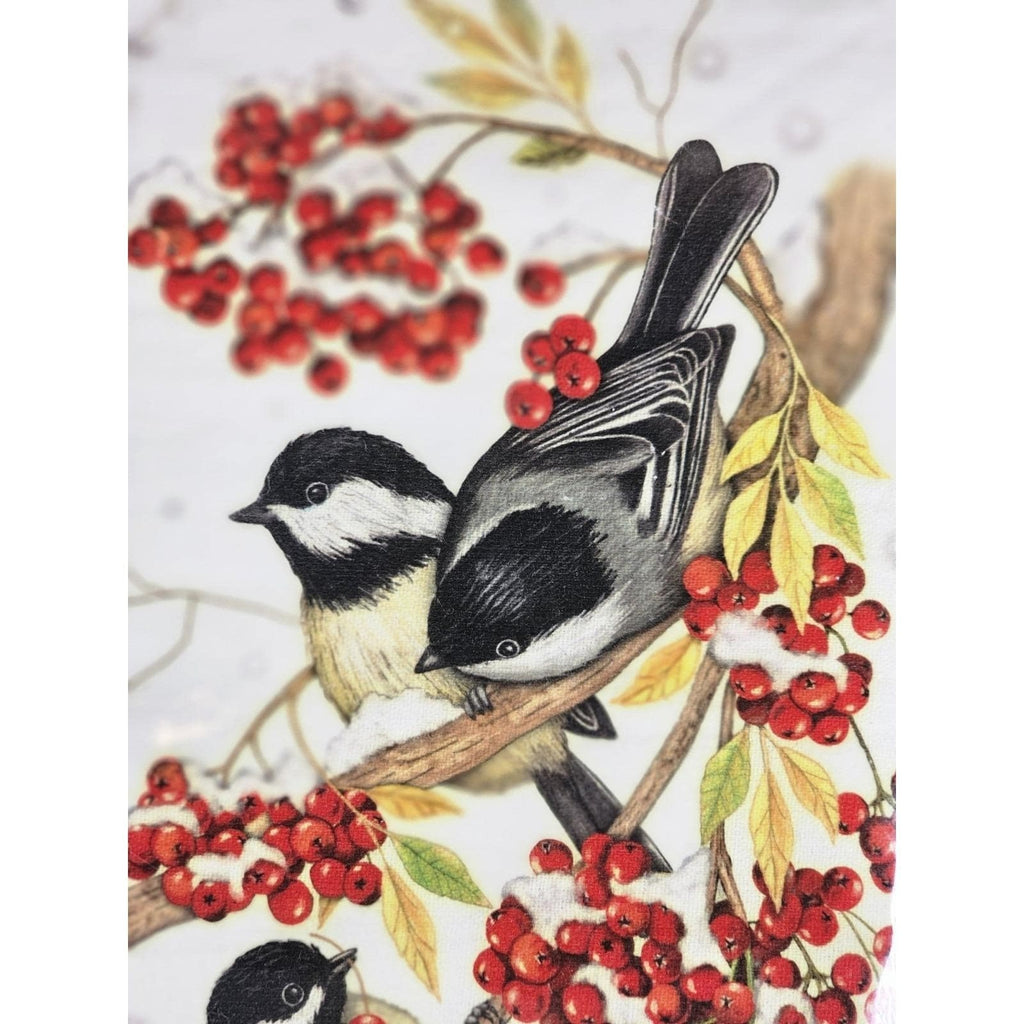 Vintage Mary Lake-Thompson Chickadee Flour Sack Kitchen Towel 30x30