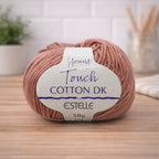Mercerized Cotton Yarn Dusty Rose 50g Knitting Crochet