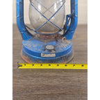 Vintage Dietz Air Pilot Lantern Blue Kerosene Oil Lamp 13.5" Tall