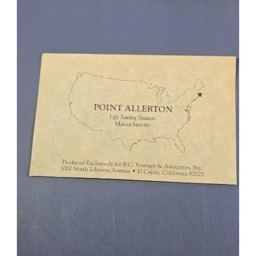 Harbour Lights Point Allerton Lighthouse 2001 w/ COA
