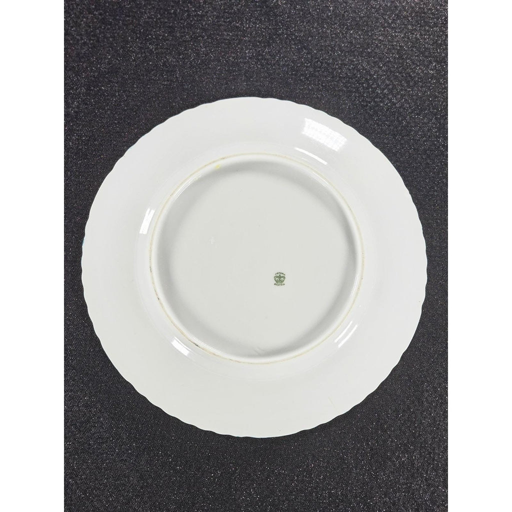 Antique Royal Vienna Porcelain Cabinet Plate Portrait Teal Olive 10 Inch