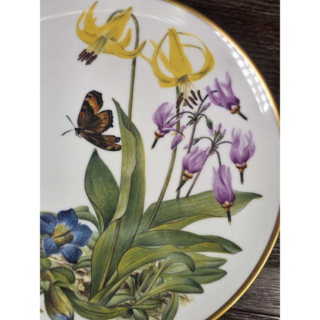Franklin Mint Rocky Mountain Wildflowers Plate 1978 Porcelain