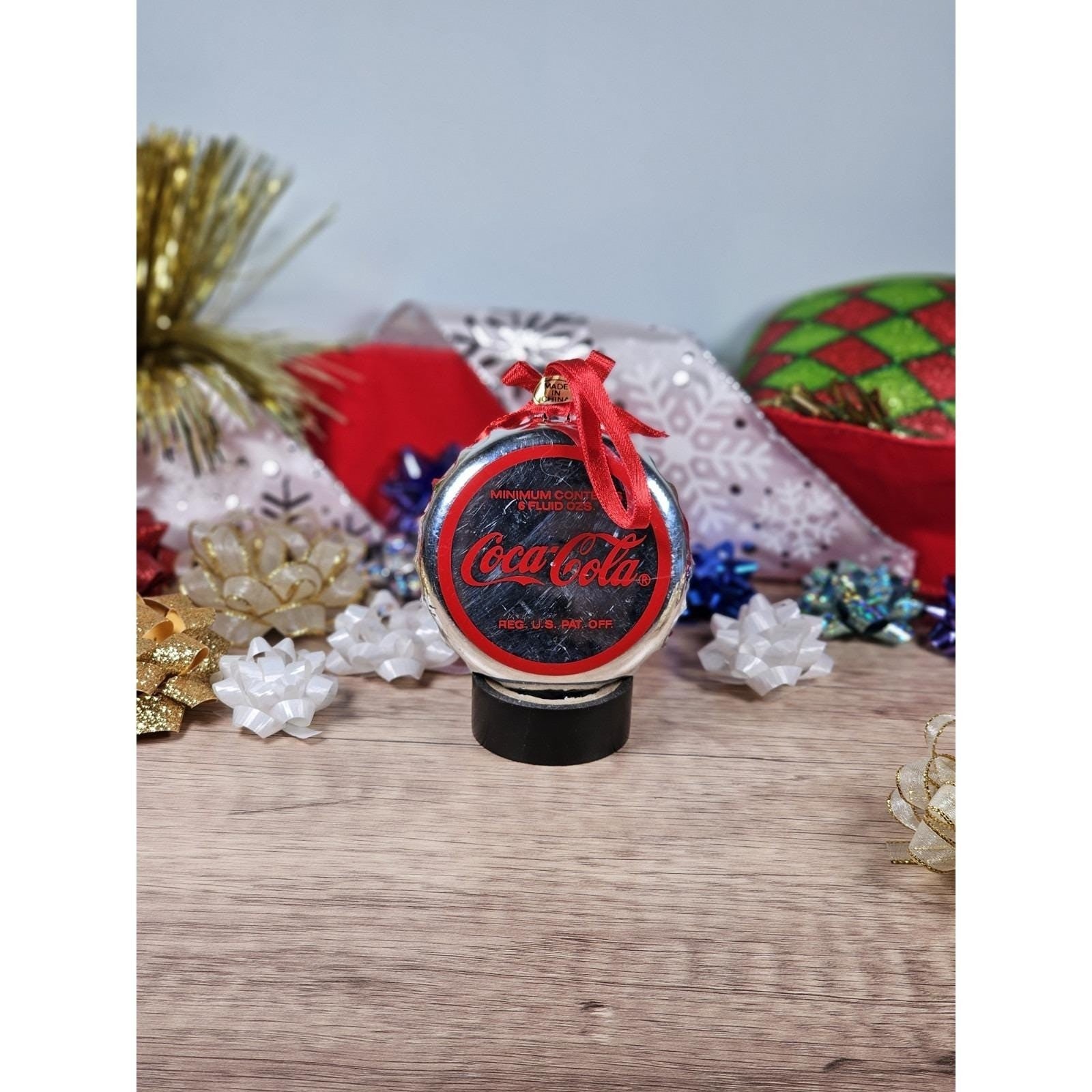 Coca-Cola 1998  Polar Bear Ornament Trim-A-Tree Metal