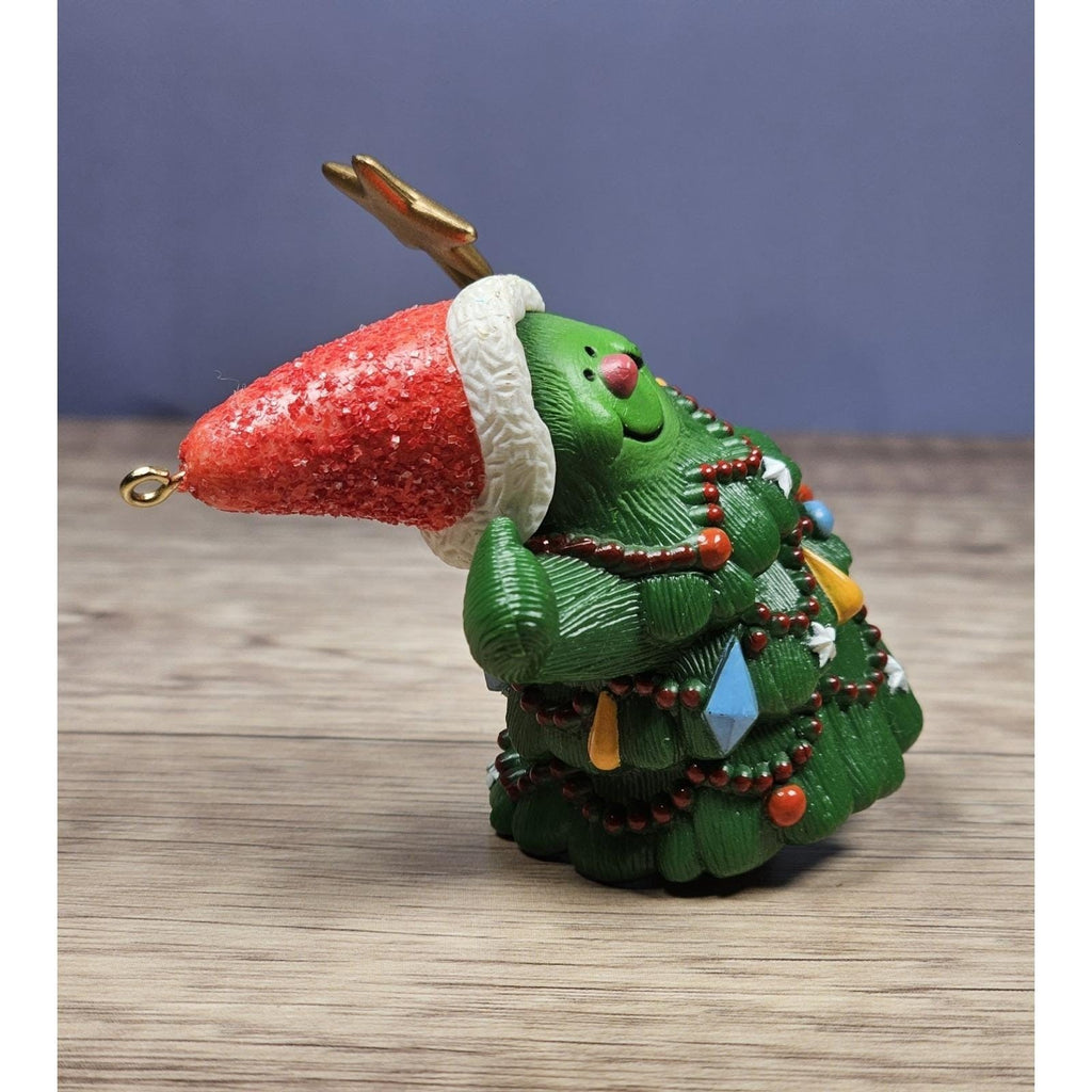 Hallmark Jolly Christmas Tree Ornament Vintage Keepsake 1982
