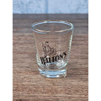 Walton's Distillery Shot Glass Souvenir Clear Glass Barware 2.5"