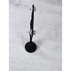 Vintage Oval Clear Rhinestone Stud Earrings Gold Tone