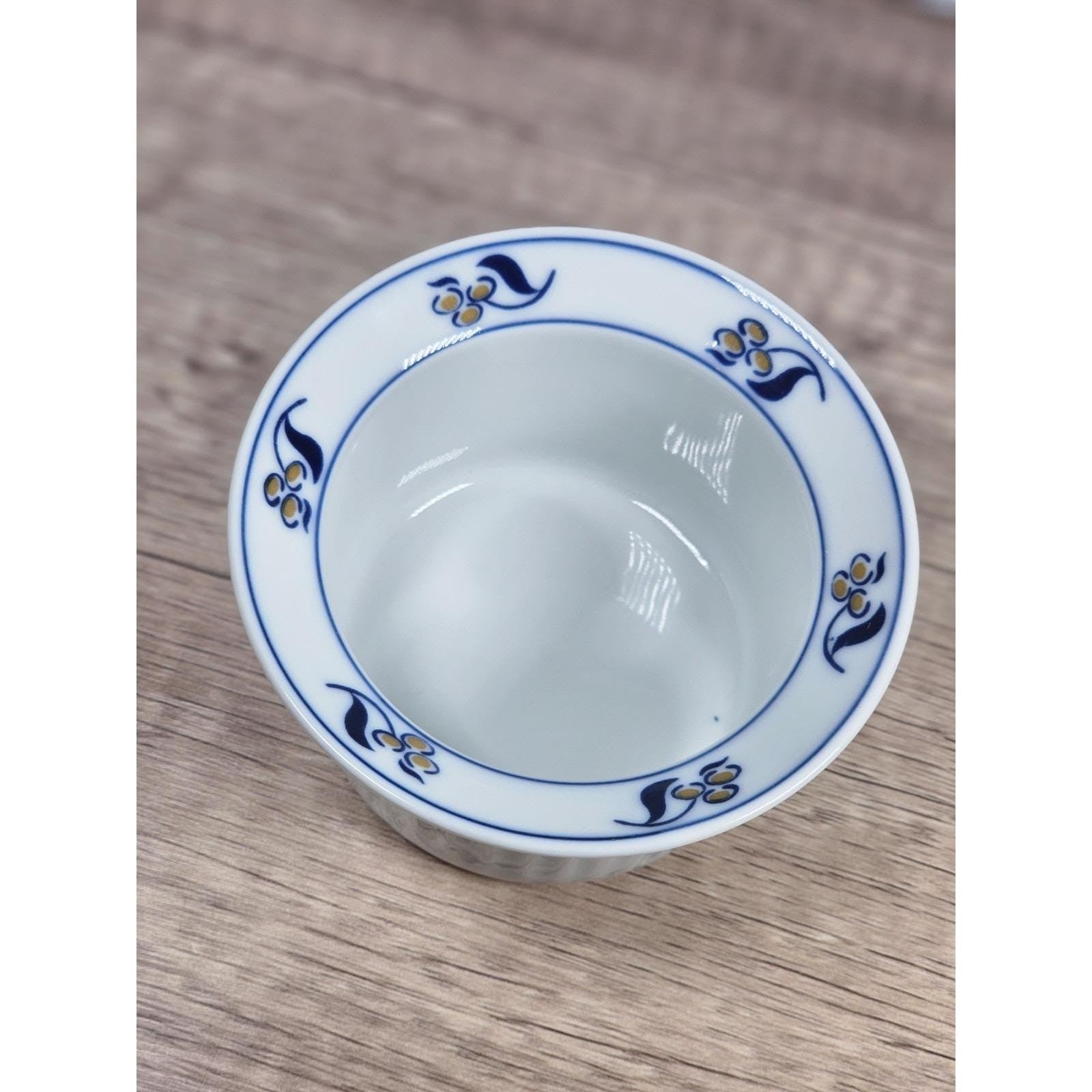 Vintage Dansk Bistro Berries & Cherries Porcelain Ramekin 4.25"