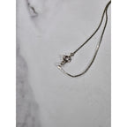 Vintage Silver Tone Cross Necklace Minimalist Christian Pendant