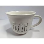 Rae Dunn FRESH Citrus Juicer Pitcher White Ceramic