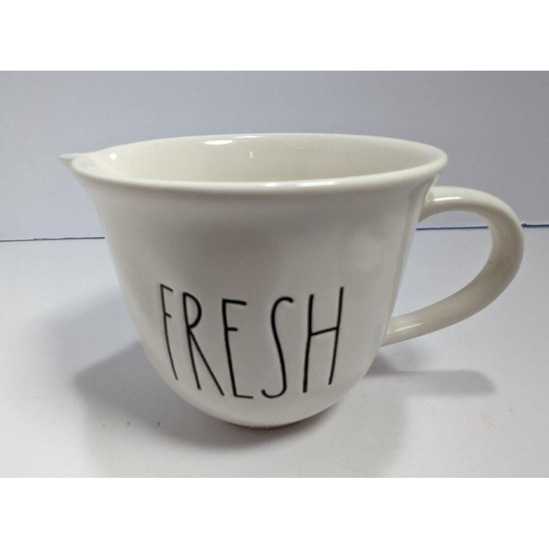 Rae Dunn FRESH Citrus Juicer Pitcher White Ceramic