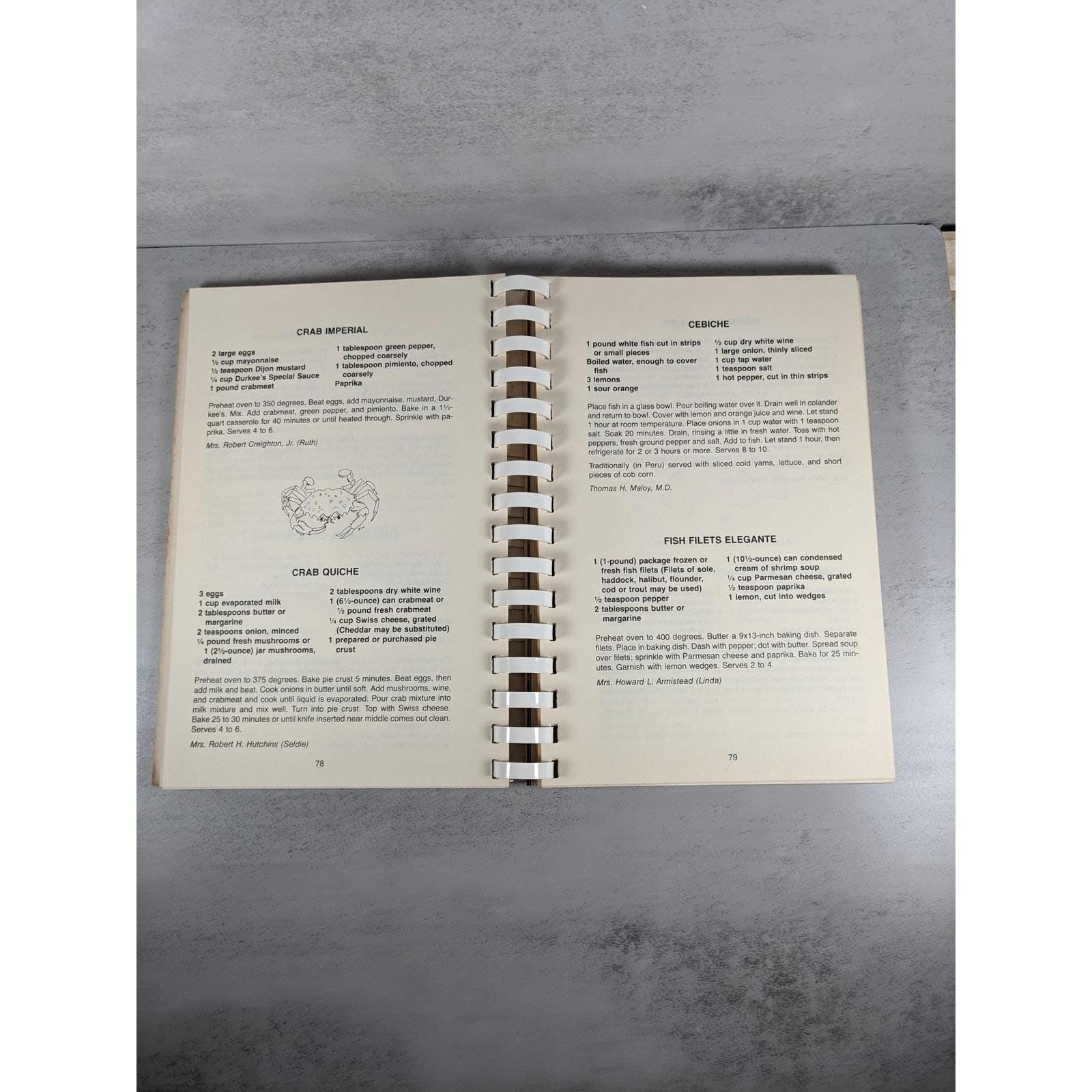 1985 Azalea Coast Cookbook Wilmington NC Spiral Community Book