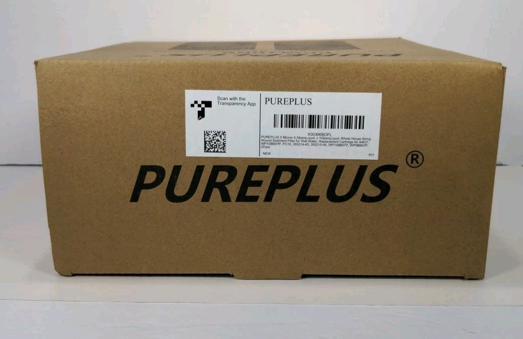 Pack of 2 Pureplus 10" x 4.5" Sediment String Wound Water Filter PPW10BB