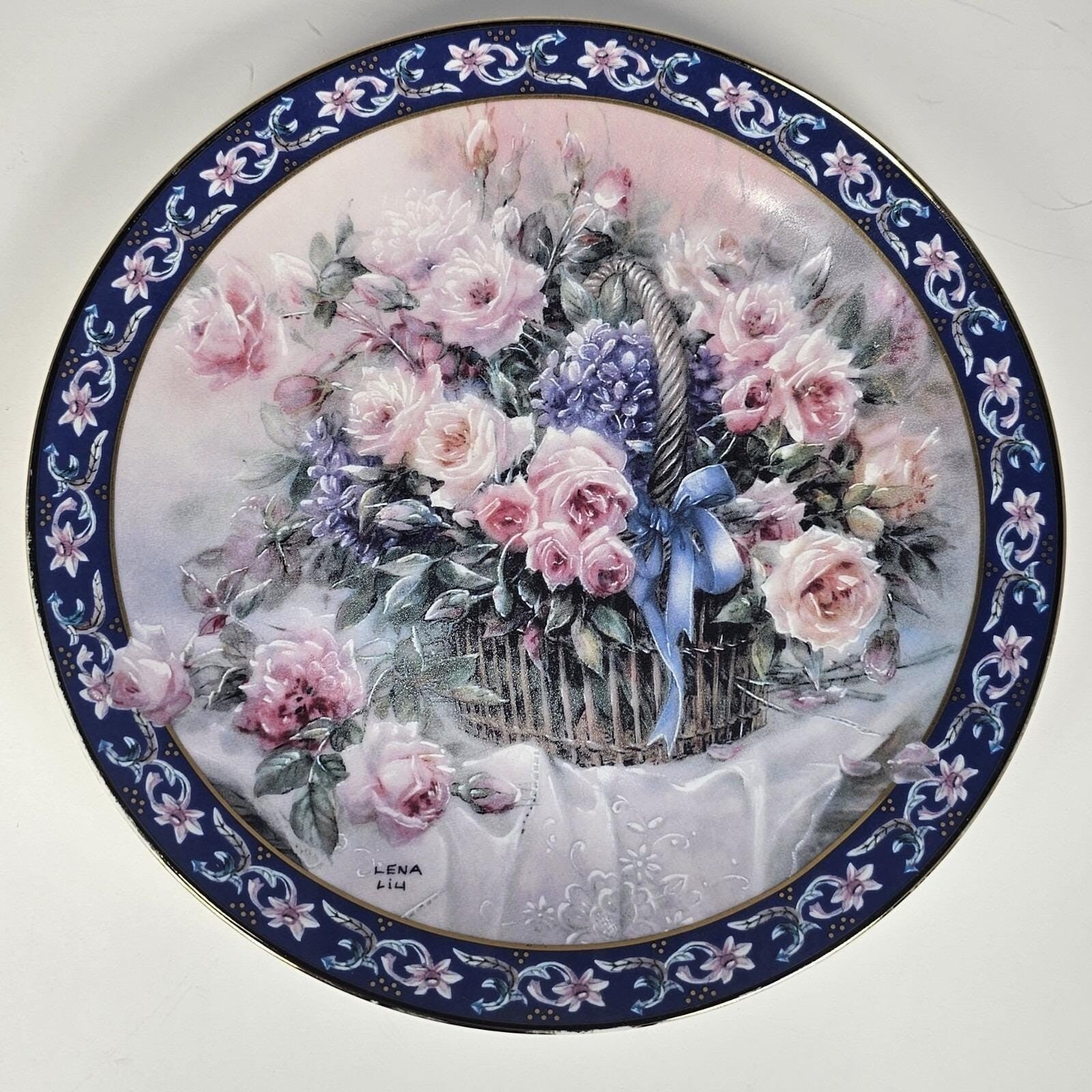 WJ George Fine China Collector Plate Vintage Porcelain Plate