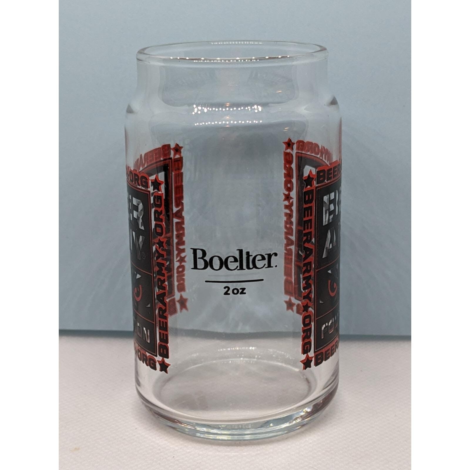 Vintage Beer Army Foundation 5 oz Boelter Brand Promotional Glass