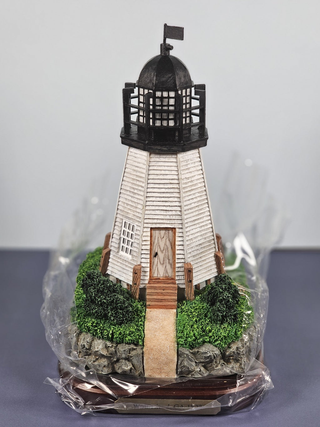 Lefton Historic American Lost Lights Wolf Island Georgia Lighthouse Model