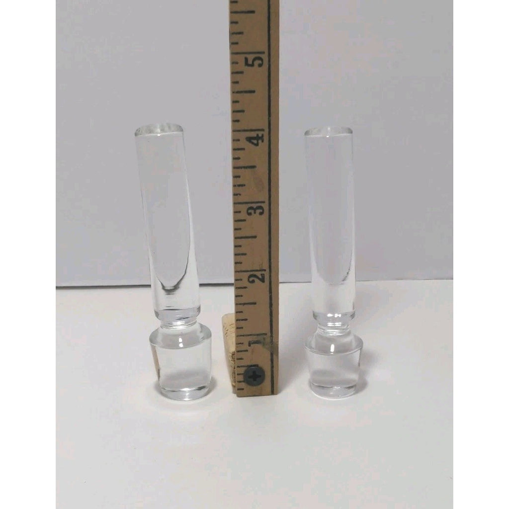 Vintage Badash Crystal Decanter Set of 2 14 3/8″ Handmade Poland