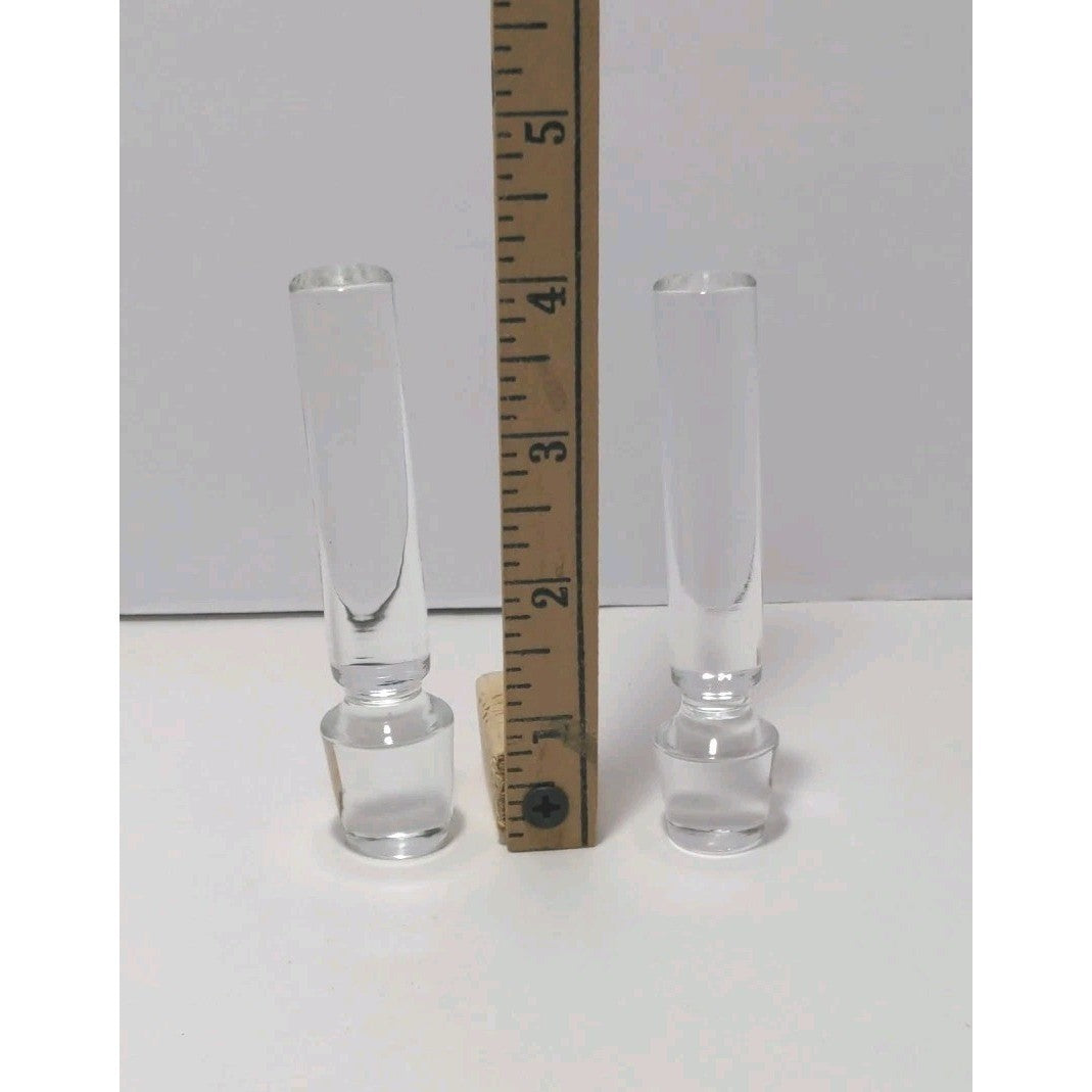 Vintage Badash Crystal Decanter Set of 2 14 3/8″ Handmade Poland