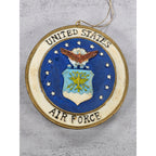 Vintage United States Air Force Ornament 1947 Seal Gold Tone