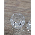 Vintage Clear Crystal Champagne Flutes Set of 2 Twisted Stem