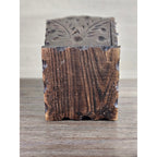 Hand-Carved Rustic Wood Box with Iron Nails | Primitive Farmhouse Decor