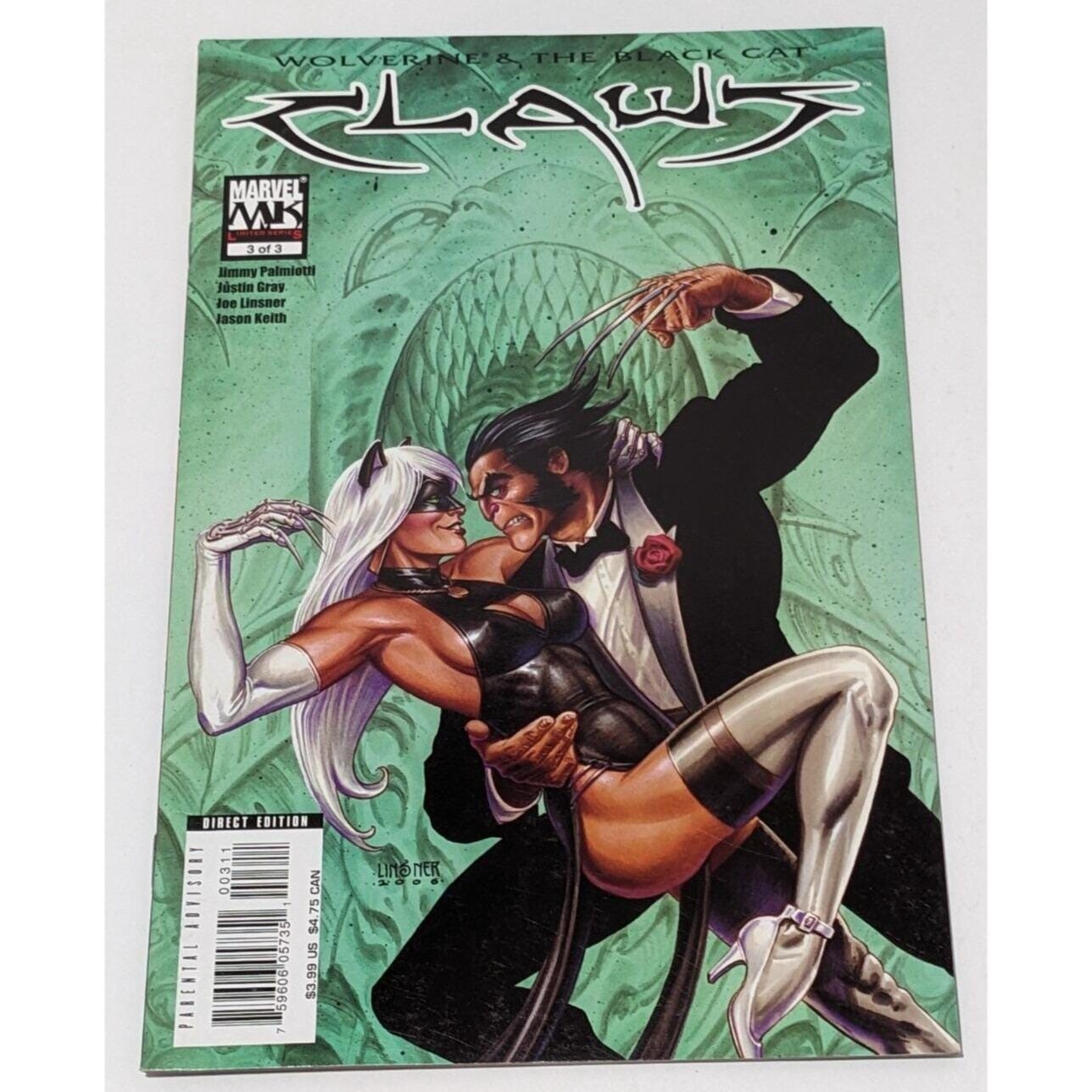 Marvel Claws Comic Set #1 #2 #3 Wolverine Black Cat Lot