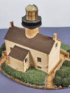 Vintage Old Point Loma Lighthouse sculpture by the Danbury Mint San Diego CA