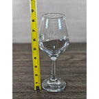 Vintage Stemmed Wine Glass 8.5 Inch Tall Clear Classic Dining Glass