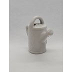 Miniature Vintage Porcelain Watering Can Figurine Roses Gold Trim Japan 2″