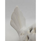 White Porcelain Bird Figurine – 4.5" x 5" Home Décor Accent
