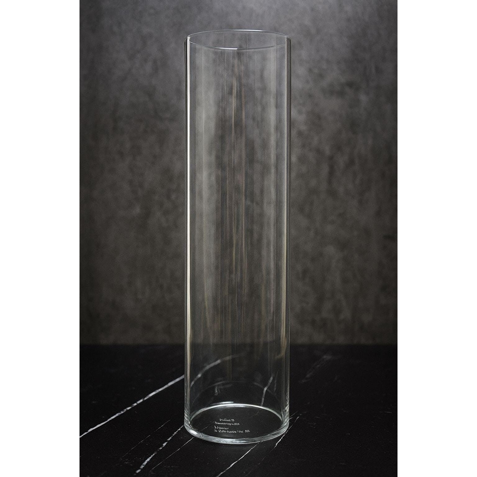 Vintage Pyrex Glass Cylinder Candle Holder 14 Inch Tall Clear Corning NY