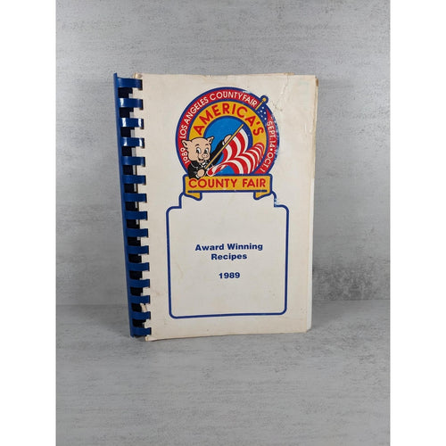 1989 LA County Fair Cookbook Award Winning Recipes Spiral Bound
