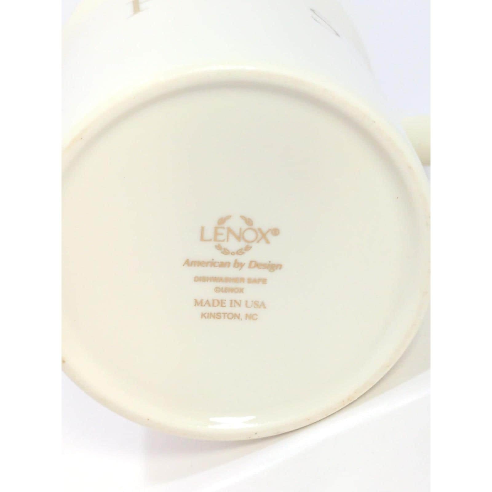 Vintage Lenox PBS Porcelain Coffee Mug Gold Trim USA