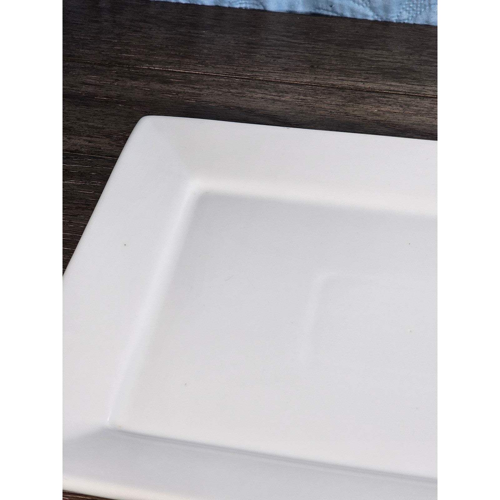 Better Homes & Gardens White Rectangular Serving Platter 14.5 Inch