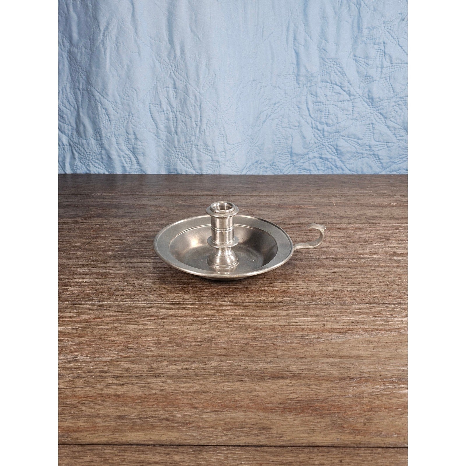 Vintage Newport Pewter Chamberstick Candle Holder by Towle